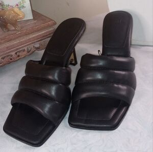 H&M padded heeled mule size 39 size 8.5